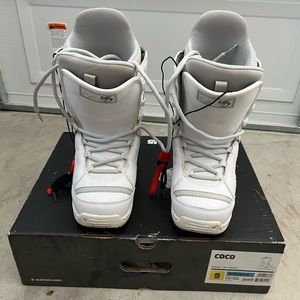 White Burton Snow Boots